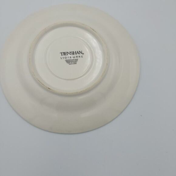 Tienshan Stoneware white & Blue Saucer from the Fantasy Unicorn Set VTG - Picture 2 of 2